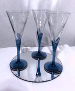 Champagne glazen Florian Bleu kristallen, Antiek en Kunst, Ophalen of Verzenden