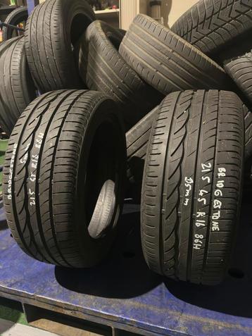 215 45 R16 86H 5mm BRIDGESTONE OCCASIE  STUK PRIJS : 25€ beschikbaar voor biedingen