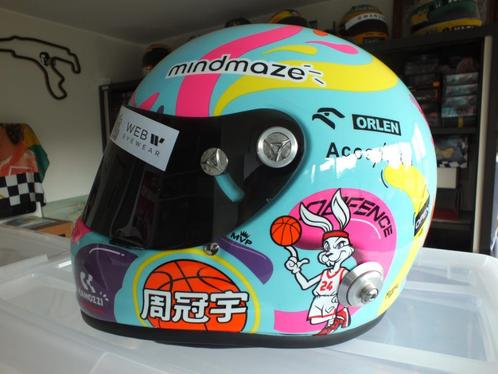 ZHOU GUANYU HELMET ALFA ROMEO F1 MIAMI EDITION 2022 OP 1/1, Verzamelen, Automerken, Motoren en Formule 1, Zo goed als nieuw, Formule 1