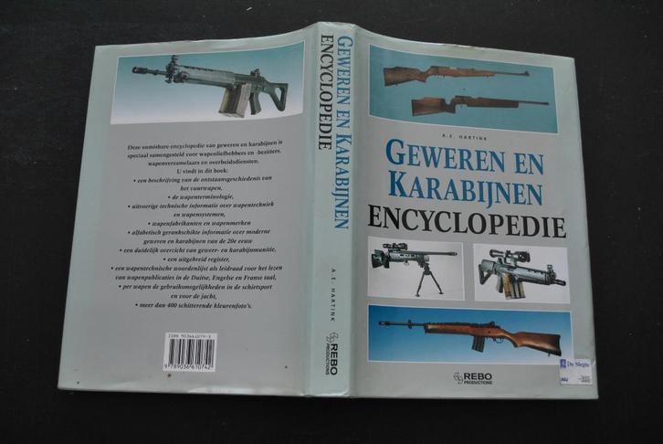 HARTINK Geweren en karabijnen encyclopedie REBO 1997 Munitie, Verzamelen, Militaria | Algemeen, Overige soorten, Boek of Tijdschrift