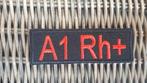 Bloedgroep A1 Rh+ strijk patch embleem - 90 x 31 mm, Motoren, Nieuw