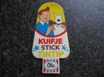 Vintage Sticker Kuifje Stick TinTin Ola Nr 4 , Verzamelen, Ophalen of Verzenden, Kuifje, Zo goed als nieuw, Plaatje, Poster of Sticker