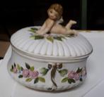 Jolie bonbonniere en porcelaine de Limoges avec ange, Enlèvement ou Envoi