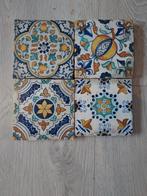 4 deftse tegels 17de eeuw, Antiek en Kunst, Ophalen of Verzenden