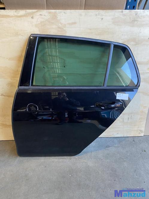VW GOLF 7 Zwart Links achter deur portier 2012-2019, Auto-onderdelen, Carrosserie, Deur, Volkswagen, Achter, Links, Gebruikt