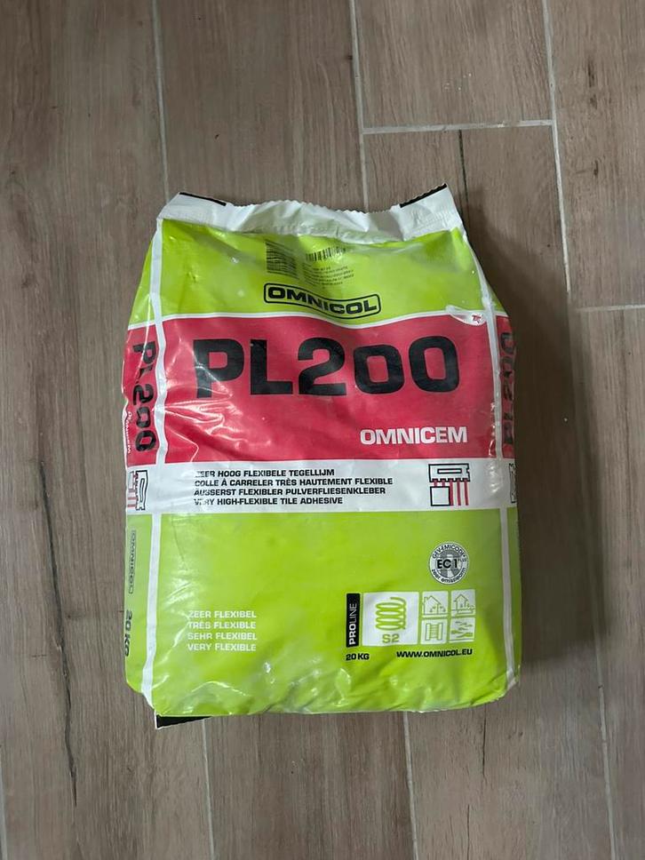 Tegellijm-poeder wit Omnicol Omnicem Pl200 S2 20kg, Doe-het-zelf en Bouw, Tegels, Nieuw, Overige typen, Overige materialen, Ophalen