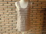 (86)- top femme t.40 beige - Jacqueline riu -, Maat 38/40 (M), Beige, Ophalen of Verzenden, Zo goed als nieuw