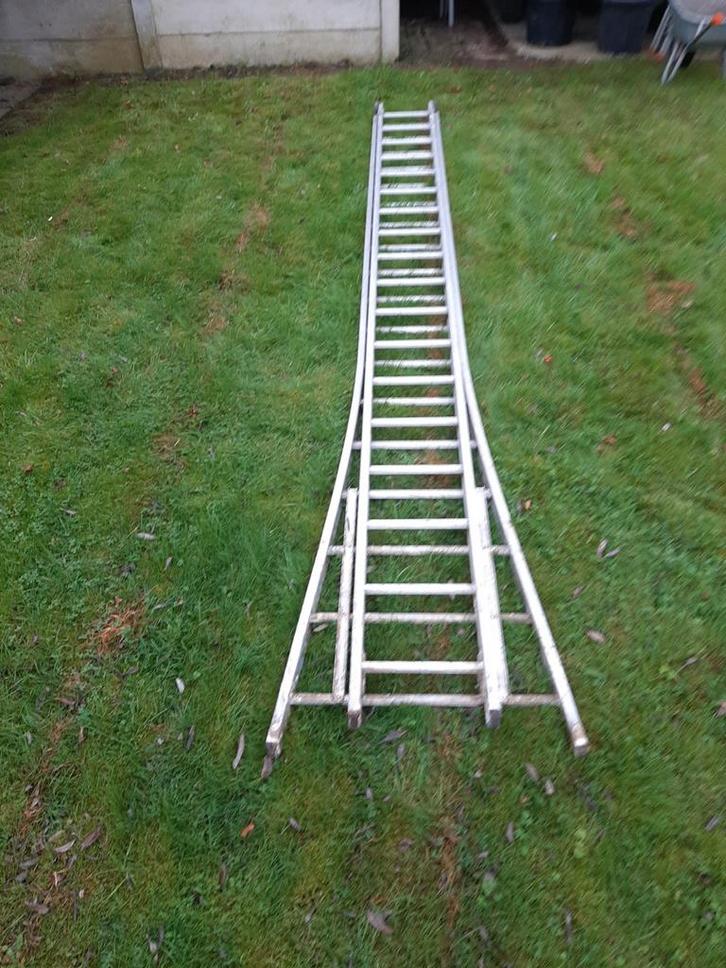 Alluminium schuifladder, Doe-het-zelf en Bouw, Ladders en Trappen, Ophalen