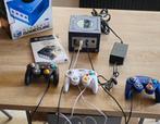 Console Game Cube Hw Purple, Gebruikt, Ophalen of Verzenden, Met geheugenkaart, Met 3 controllers of meer