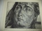 1956 Jos VERDEGEM Gent originele ets, eau-forte gesigneerd, Antiek en Kunst, Kunst | Etsen en Gravures, Ophalen of Verzenden