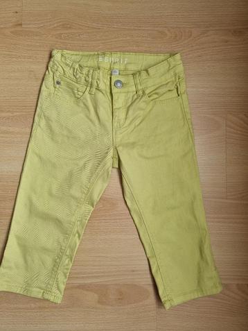 Pistachegroene driekwartjeans - maat 140 beschikbaar voor biedingen