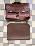 Sac d'école et mallette en cuir vintage > 70 ans, Enlèvement