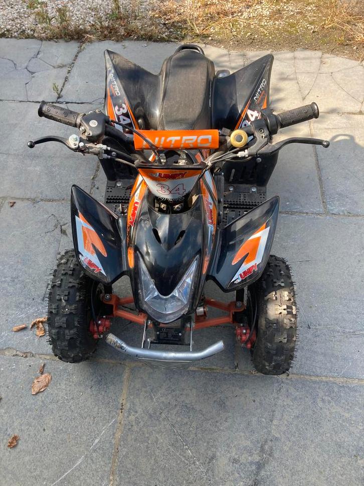 Kinderquad 50 cc 2 takt, Fietsen en Brommers, Minibikes, Midibikes en Pitbikes, Zo goed als nieuw, Ophalen