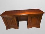 Antiek massief houten bureau met openklapbaar blad, Antiek en Kunst, Ophalen