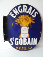 reclamebord emaille bord mancave retro vintage DUBBELZIJDIG, Ophalen of Verzenden, Reclamebord