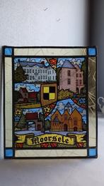 Vintage - Glasraam van de gemeente " MOORSELE "., Ophalen of Verzenden