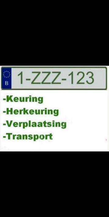 Z plaat -Autokeuring - Herkeuring - Verplaatsing - ANTWERPEN, Enlèvement