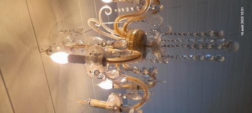 Boheemse spinnenlamp van kristal, Huis en Inrichting, Woonaccessoires | Kandelaars en Kaarsen, Zo goed als nieuw