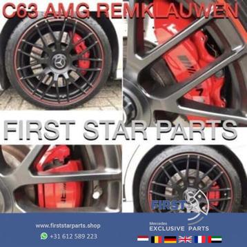 W204 W205 C63 AMG Remklauwen Set origineel Mercedes rood 4x disponible aux enchères