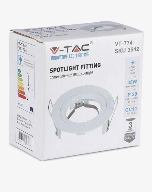 9 stuks ongebruikte aluminium inbouwspots, Huis en Inrichting, Lampen | Spots, Zo goed als nieuw, Ophalen
