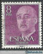 Spanje 1955-1958 - Yvert 868A - Generaal Francisco Fran (ST), Timbres & Monnaies, Timbres | Europe | Espagne, Affranchi, Envoi