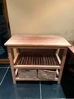 Tafeltje, rek, luiertafel, kast teak, Ophalen, Gebruikt
