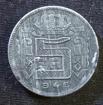 5 frank FR 1946 - Prins Karel beschikbaar voor biedingen