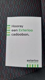 Exterioo cadeaubon van €420, Tickets en Kaartjes, Cadeaubon