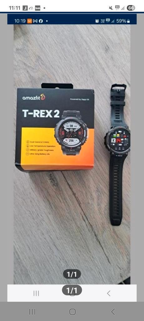 T Rex 2 smartwatch.  Nieuwe staat, Handtassen en Accessoires, Smartwatches, Zo goed als nieuw, Ophalen