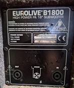 baskast Behringer, Gebruikt, Subwoofer, 120 watt of meer, Ophalen