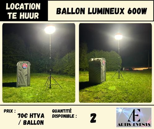 Location - Ballon lumineux 600W LED avec trépied, Tuin en Terras, Buitenverlichting, Zo goed als nieuw, Vloerlamp, 250 watt of meer