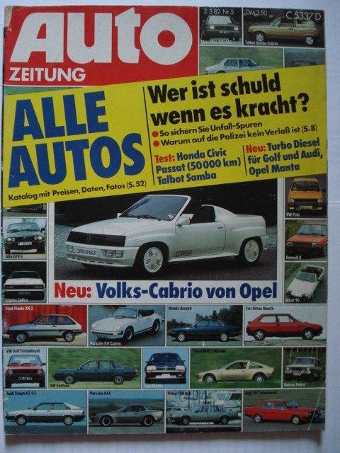 Auto Zeitung 5-1982 Lamborghini LM 001/Toyota Land Cruiser, Livres, Autos | Brochures & Magazines, Utilisé, Général, Envoi