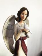 Houten beeld Handgesneden Antiek WWII Engel 34H😍🎁🤗👌, Ophalen of Verzenden