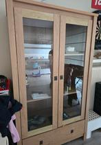 Vitrinekast met grote lade!, Huis en Inrichting, Kasten | Vitrinekasten, Ophalen, 100 tot 150 cm, Zo goed als nieuw, Modern Landelijk