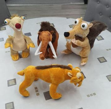 4 Ice Age Knuffels 33cm beschikbaar voor biedingen