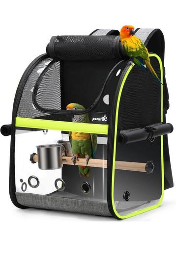 Sac à dos de Transport pour oiseaux avec perchoir en bois beschikbaar voor biedingen