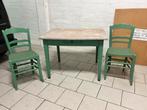 Brocante tafel met 2 stoelen, Ophalen