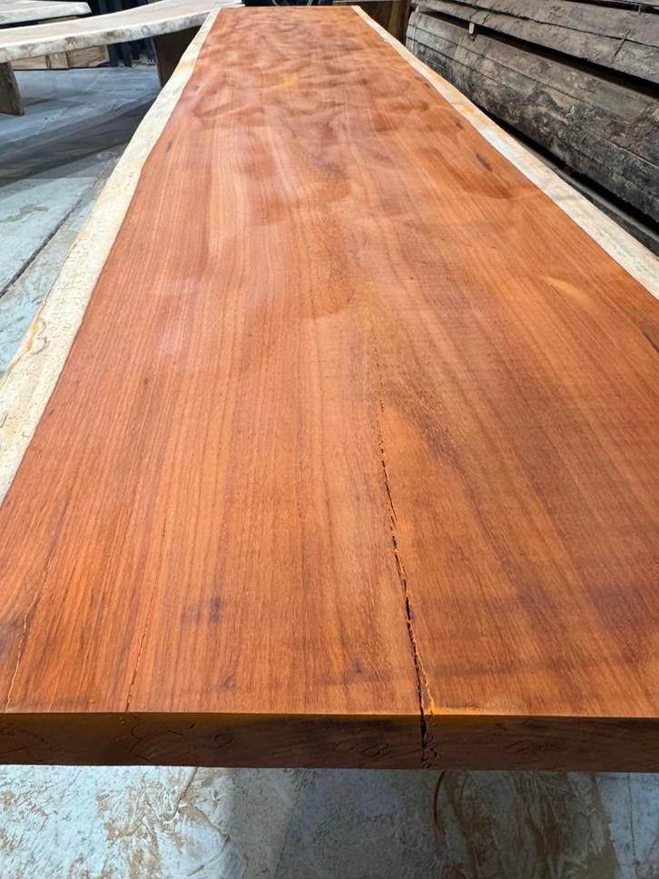 eettafel padouk , suar, eik . Op elke maat, massief 8 cm, Zakelijke goederen, Kantoor en Winkelinrichting | Kantoormeubilair en Inrichting