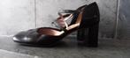 Zwartlederen pumps Anabonilla Mt 36, Pumps, Zwart, Ophalen of Verzenden, Zo goed als nieuw
