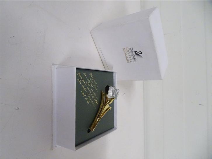 A6345. Swarovski Broche [Roos], Verzamelen, Swarovski, Gebruikt, Ophalen of Verzenden