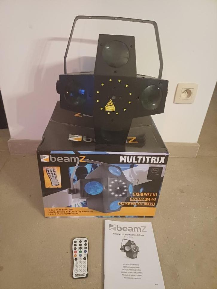 Beamz Multitrix, Muziek en Instrumenten, Licht en Laser, Zo goed als nieuw, Licht, Geluidgestuurd, Kleur, Stroboscoopeffect, Ophalen of Verzenden