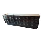 zwarte Brutalist dressoir met 5 deuren, Ophalen, Gebruikt, Met lade(s), Be