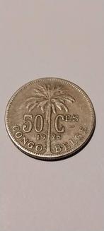 Congo belge 50 cent 1925, Postzegels en Munten, Munten | België, Verzenden, Metaal, Losse munt