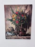 Tableau peinture sur toile acrylique bouquet, Antiquités & Art