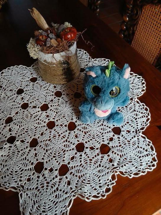 lieve  blauwe knuffel draak met muziek, Kinderen en Baby's, Speelgoed | Knuffels en Pluche, Zo goed als nieuw, Ophalen of Verzenden