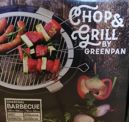 Chop en Grill tafelbarbecue greenpan, Jardin & Terrasse, Barbecues au charbon de bois, Neuf, Enlèvement ou Envoi