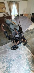 Poussette Cybex Priam Rose Gold Manhattan Grey, Verstelbare duwstang, Zo goed als nieuw, Ophalen, Kinderwagen