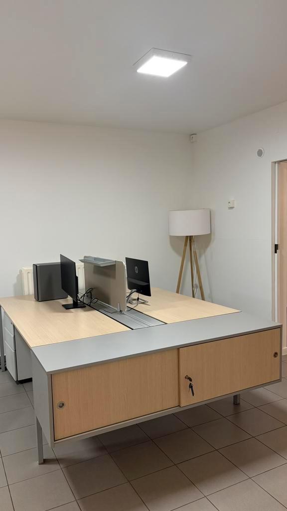 Bureau 2 places avec armoire, Maison & Meubles, Bureaux, Bureau, Enlèvement