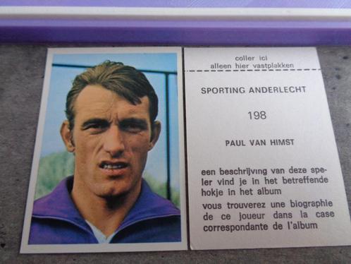 Voetbal prent Van Himst Anderlecht anno 1973/74 edVanderhout, Hobby en Vrije tijd, Stickers en Plaatjes, Verzenden