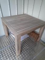Teak tuintafel 4p, Tuin en Terras, Ophalen, Zo goed als nieuw, Vierkant, Teakhout